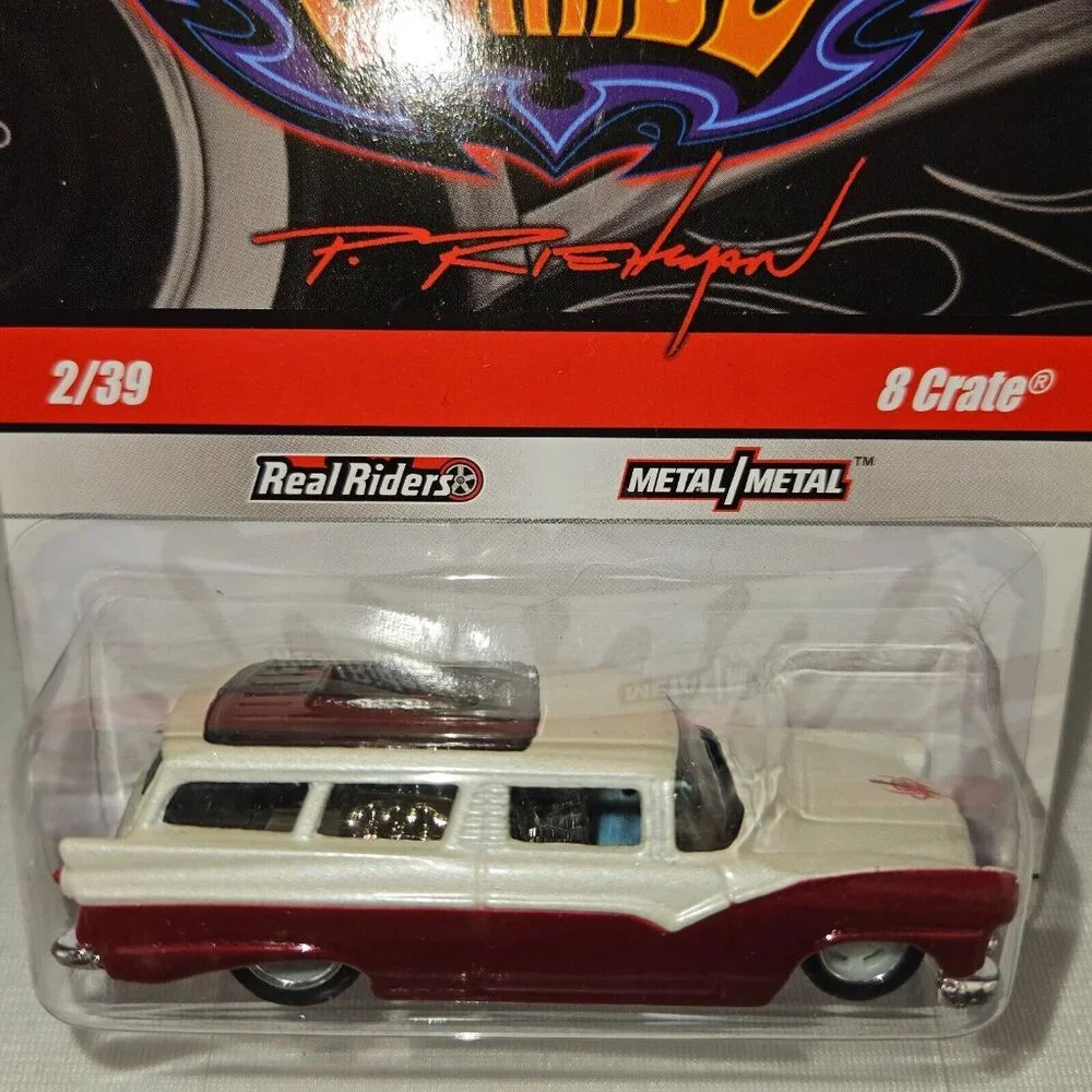 HOT WHEELS PHIL'S GARAGE 8 CRATE REAL‎ RIDERS 2/39 - MINT - (K216)